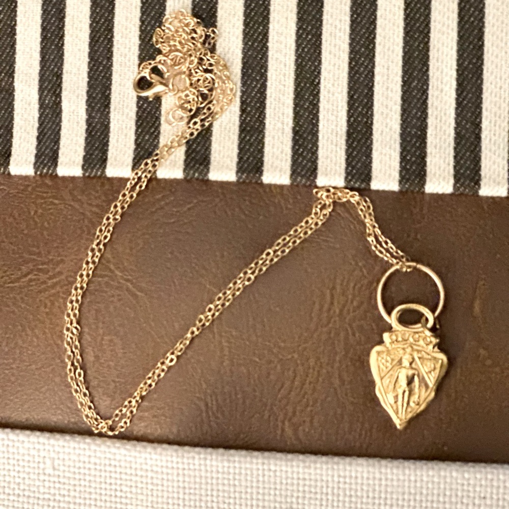 Vintage GUCCI zipper 
Up cycled necklace